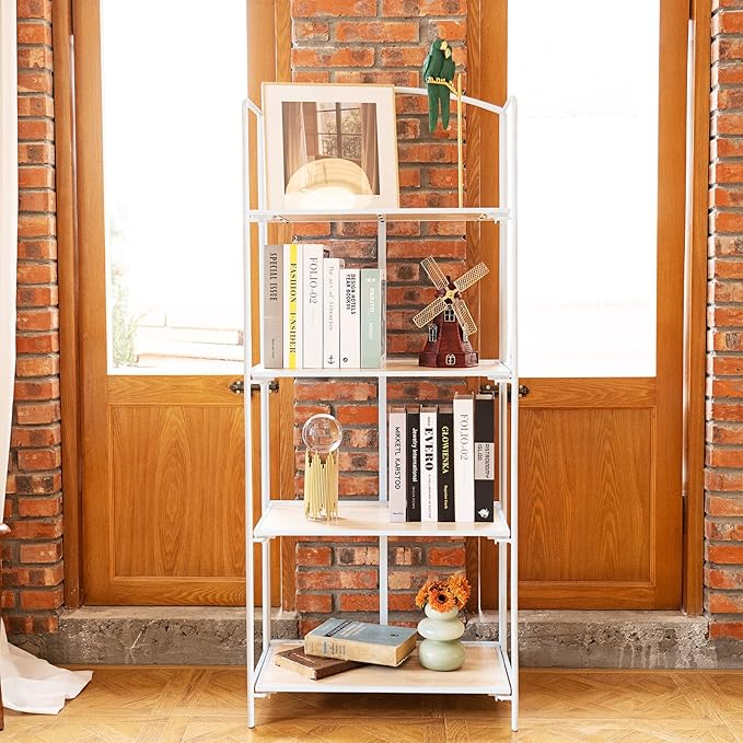 Crofy No Assembly Folding Bookshelf - Image 8