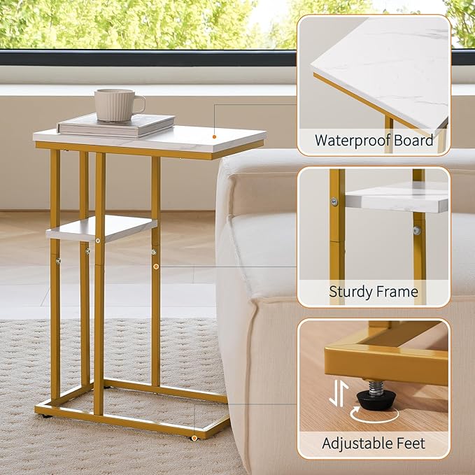 Yoobure C Shaped End Table, Side Table - Image 7