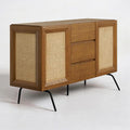 NTC MOSSIC Sideboard with 2 Doors and 3 Drawers, Buffet Cabinet with Natural by NTC