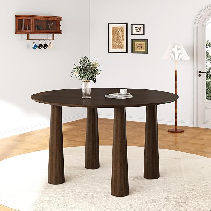 Casaphoria 52" Round Dining Table, Kitchen Table by Casaphoria