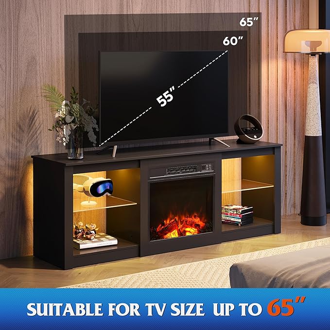 WLIVE 58 Inches Fireplace TV Stand - Image 3