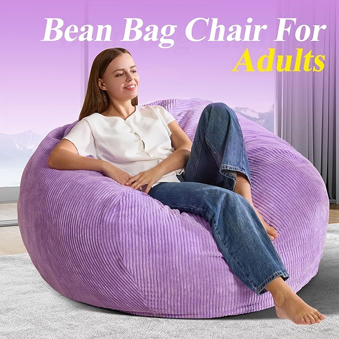 3.5FT Bean Bag Chairs Teardrop Bean Bag Chair - Image 3
