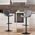 Shintenchi Bar Stools Set of 2 Modern Swivel Bar Chairs, Counter Height Faux by Shintenchi