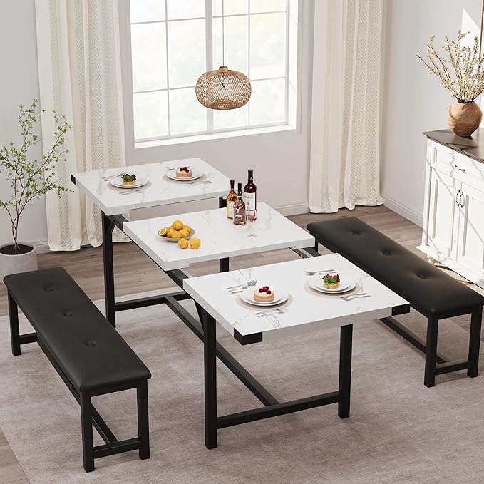 GarveeHome Extendable Dining Table Set - Image 2