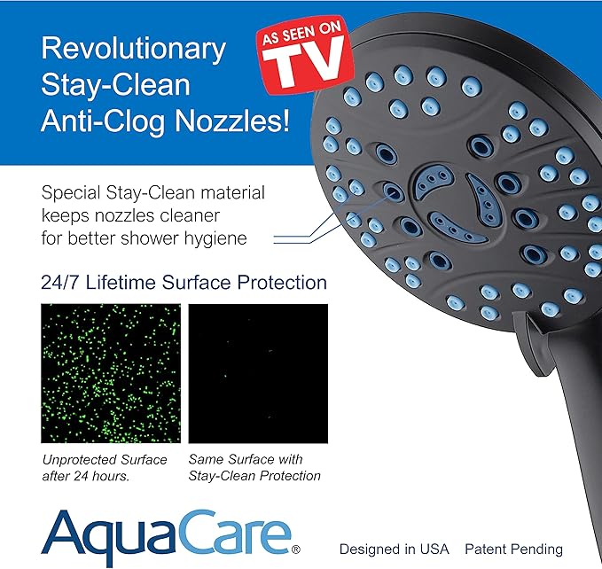 AquaCare High Pressure 8-mode Handheld Shower Head - Image 3