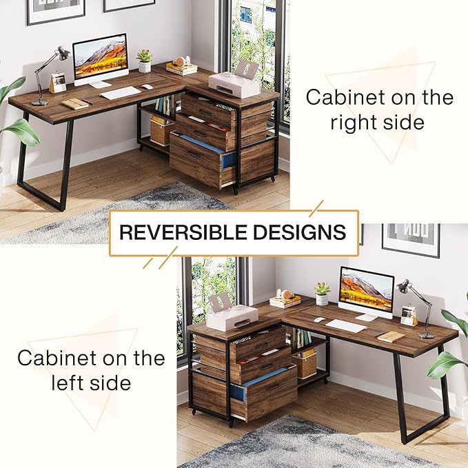 Tribesigns L-Shaped Computer Desk - Image 5