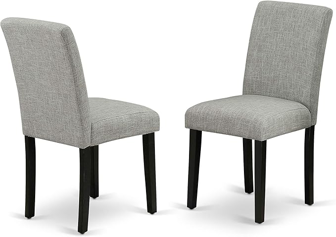 East West Furniture LGAB7-BLK-06 7 Piece Dining Room Table Set Consist of a - Image 6