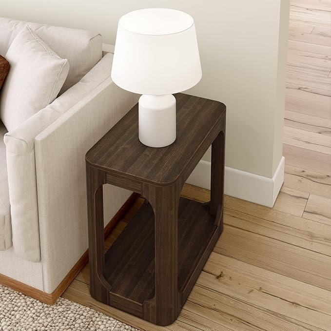 Plank+Beam Modern Rounded Rectangular Side Table - Image 6