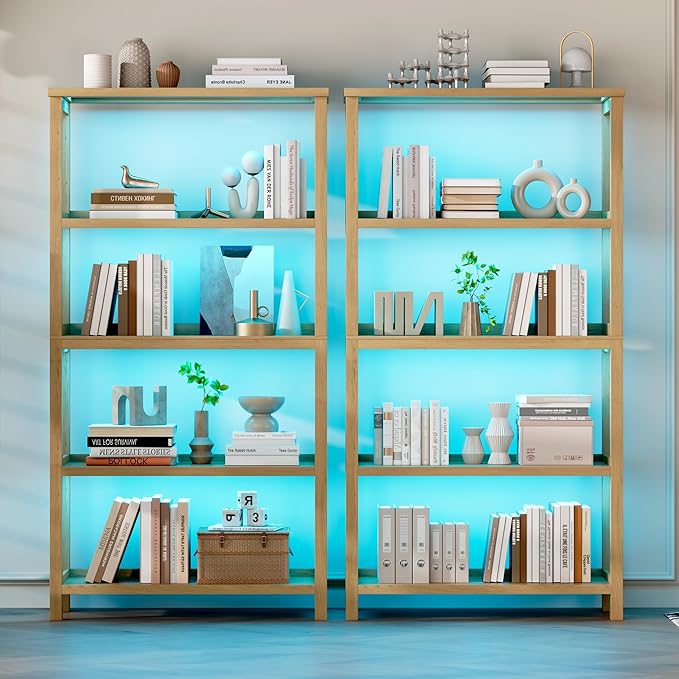 Vlsrka 5 Tier Wooden Bookshelf - Image 8