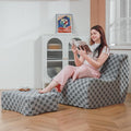 Giant Bean Bag Chair for Adults by SnugSofeeFoamSofa