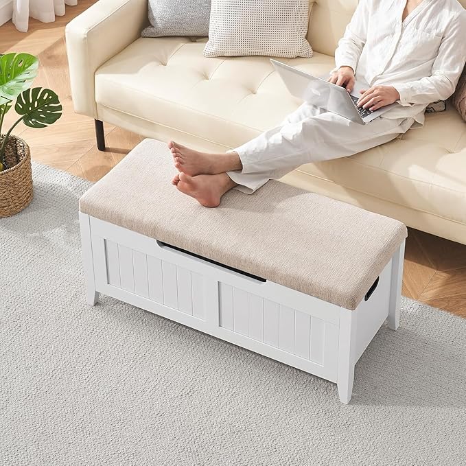 GAOMON 39.4" Storage Benches Entryway Bench - Image 9