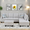 Convertible Sectional Couch, Large L Shaped Couch by ChicFurnit
