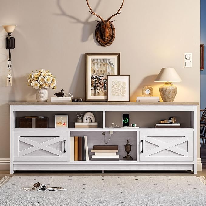 YITAHOME Farmhouse TV Stand for 65/75 Inch Television, Entertainment Center - Image 7