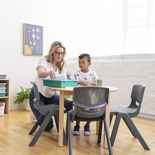 ECR4Kids 14in Plastic School Stack Chair, Children's Furniture - Image 11