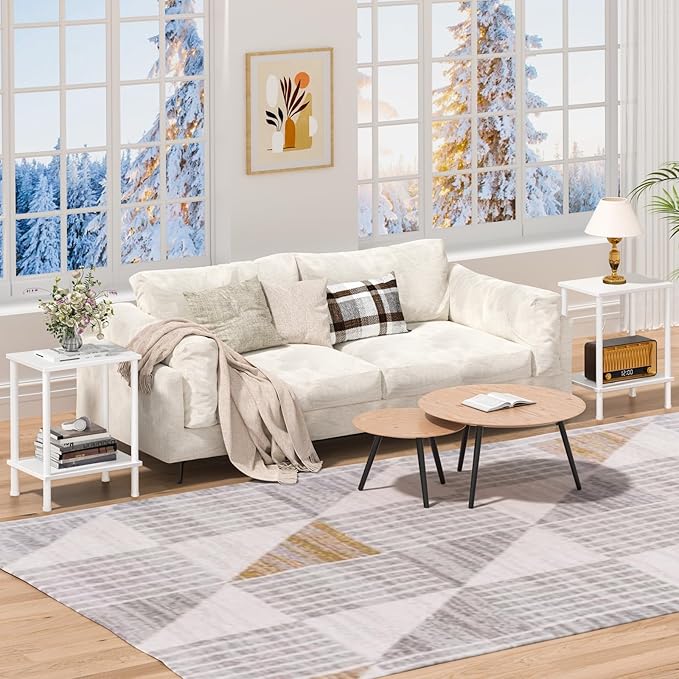 End Table, Small Side Table, 2-Tier Nightstand - Image 6