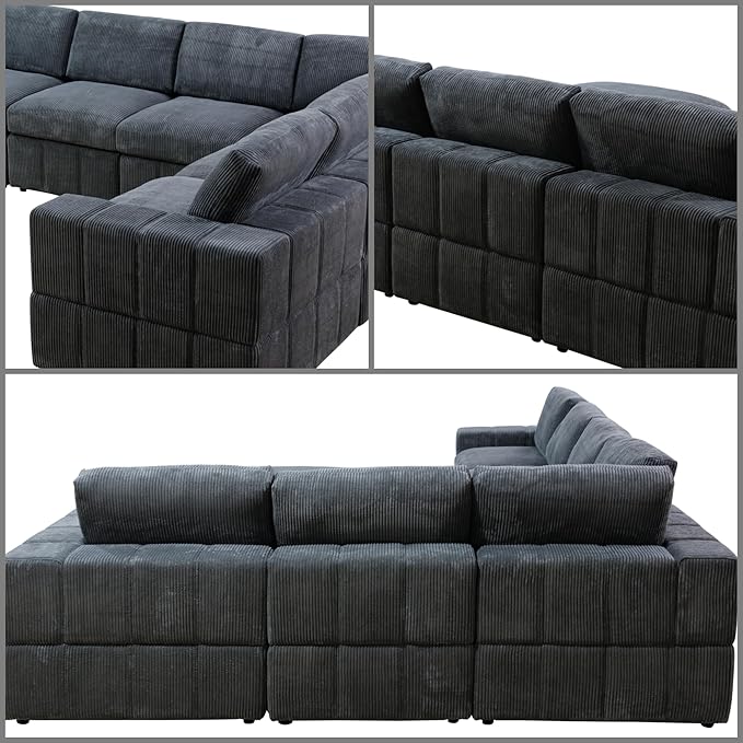 L Shaped Sectional Couches for Living Room, Modular Sectional Sofa - Image 6