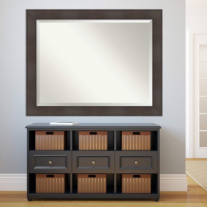 Amanti Art Brown Bathroom Mirror - Image 5