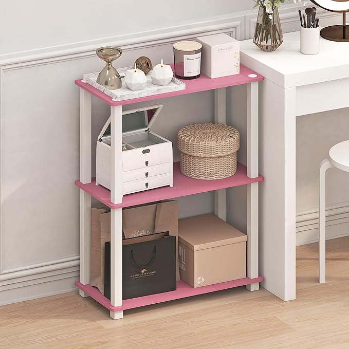Furinno Turn-S-Tube 3-Tier Compact Multipurpose Shelf Display Rack - Image 2