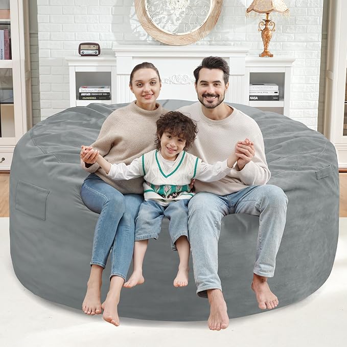 5FT Bean Bag Chair, Large Bean Bag Chairs - Image 2