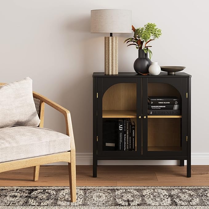 Nathan James Mason Storage Cabinet, Free Standing Accent Sideboard Buffet - Image 3