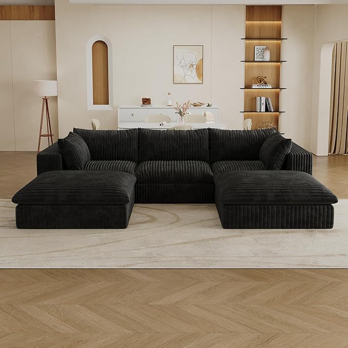 Down Filled Boneless Sectional Sofa Cloud Couch - Image 4