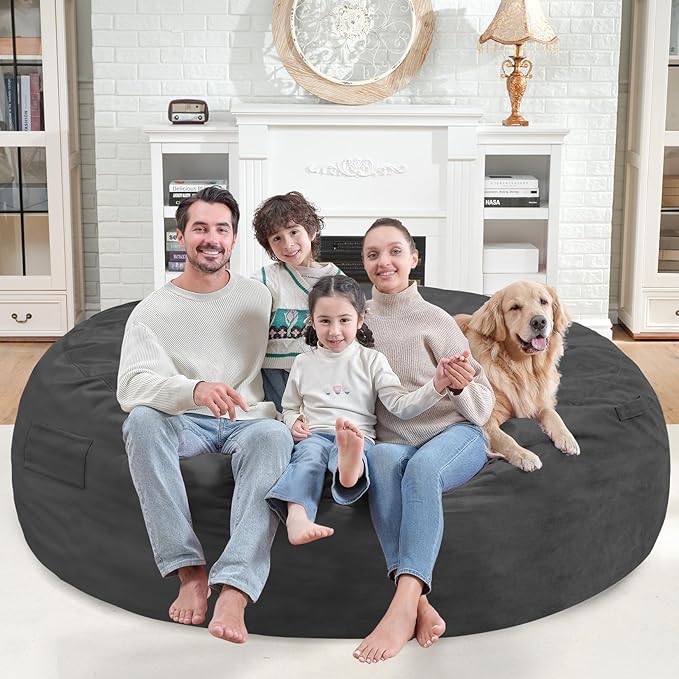 7FT Bean Bag Chair, Large Bean Bag Chairs - Image 2