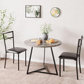 CABIHOME Dining Table Set for 2, Round Kitchen Table Set, Dining Table Set by CABIHOME