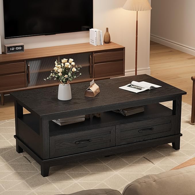 GarveeHome Farmhouse Coffee Table - Image 4
