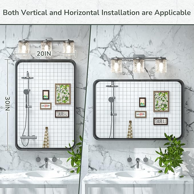 TokeShimi 20 x 30 Inch Matte Black Bathroom Wall Mirror Vanity Metal Frame - Image 8