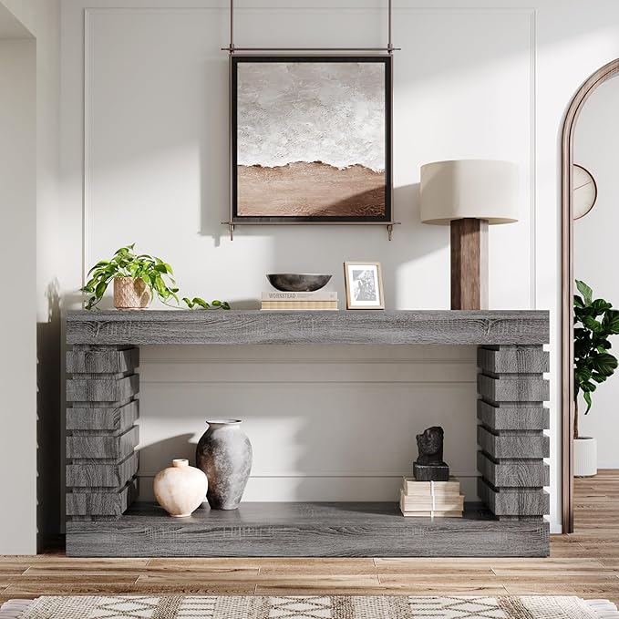 Tribesigns 70.8-Inch Long Console Table, Wood Entryway Table - Image 5