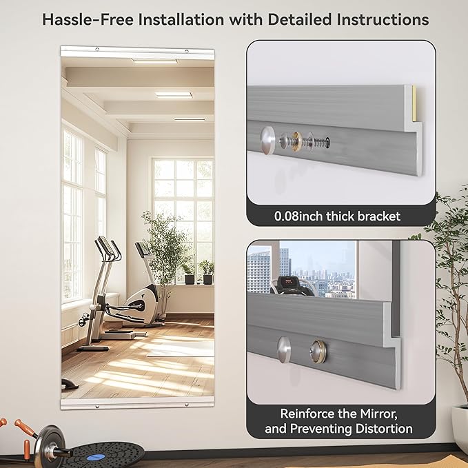 Hasipu Home Gym Mirror 51" L x 17" W - Image 7
