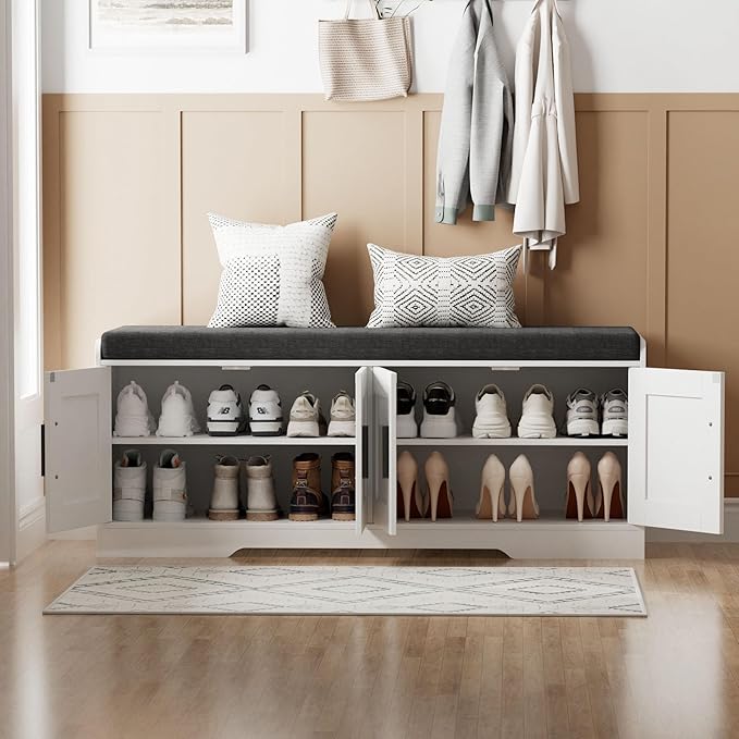 2-Tier Storage Bench, Shoe Bench - Image 4