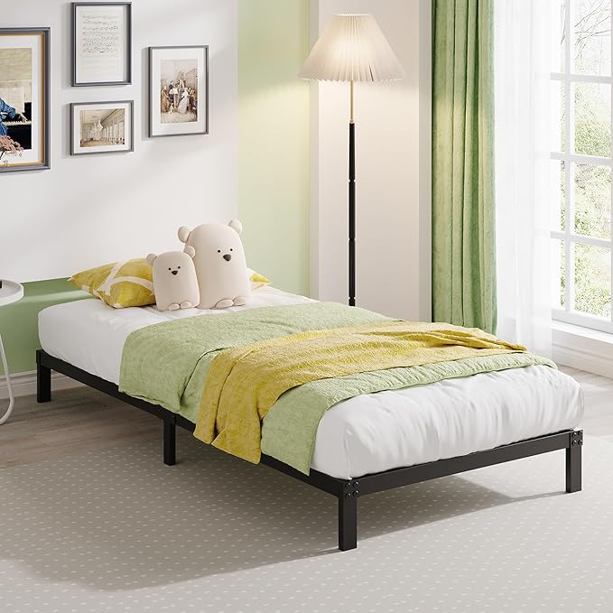 EMODA 6 Inch Twin XL Bed Frames No Box Spring Needed, Heavy Duty XL Twin Metal - Image 2