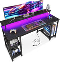 ODK 55 Inches Gaming Desk with LED Lights, Computer Desk with Monitor Stand by ODK