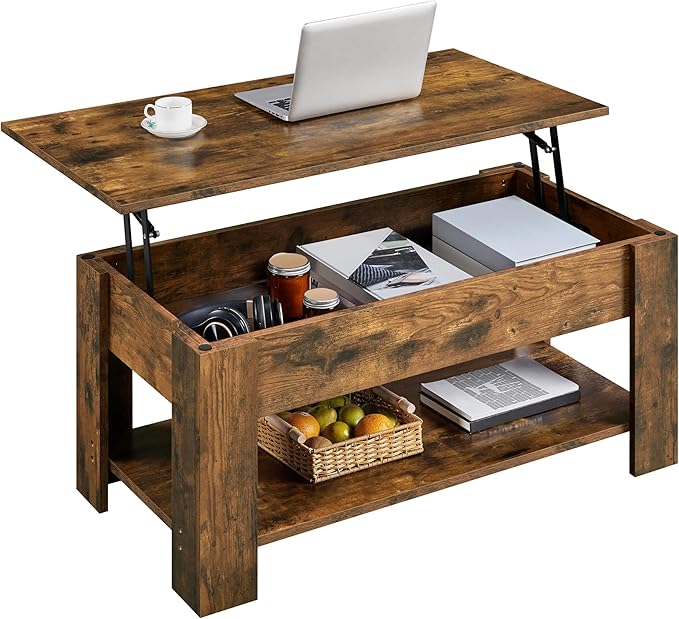Yaheetech Coffee Table, 47.5in Lift top Coffee Table by Yaheetech