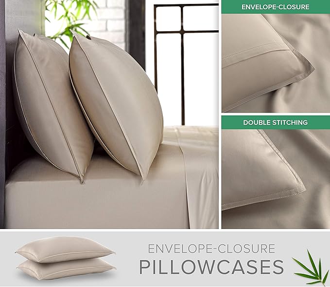 Twin XL Sheets by Pure Bamboo, Genuine 100% Organic Viscose Derived from Bamboo - Image 3