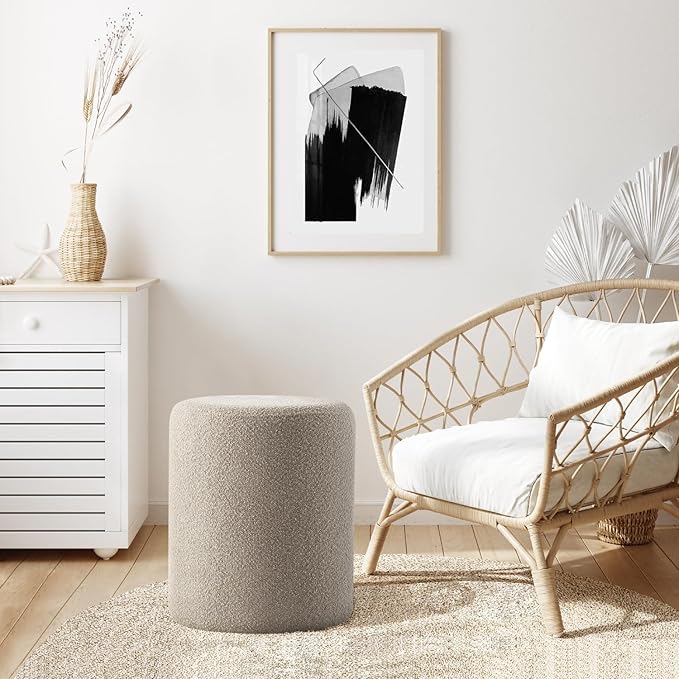 Get Set Style Modern Round Ottoman by GetSetStyleFurniture