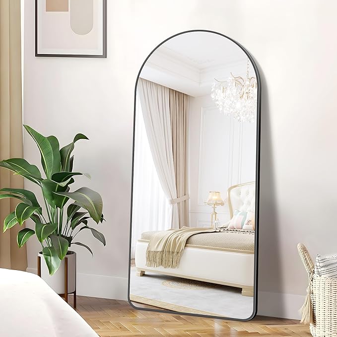 FORBATH Large Arched Wall Mirror 60x30 Inch, Living Room, Home Decor, Hanging by FORBATH