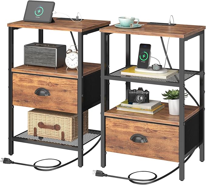 Nightstands Set of 2, Night Stands by Unknown