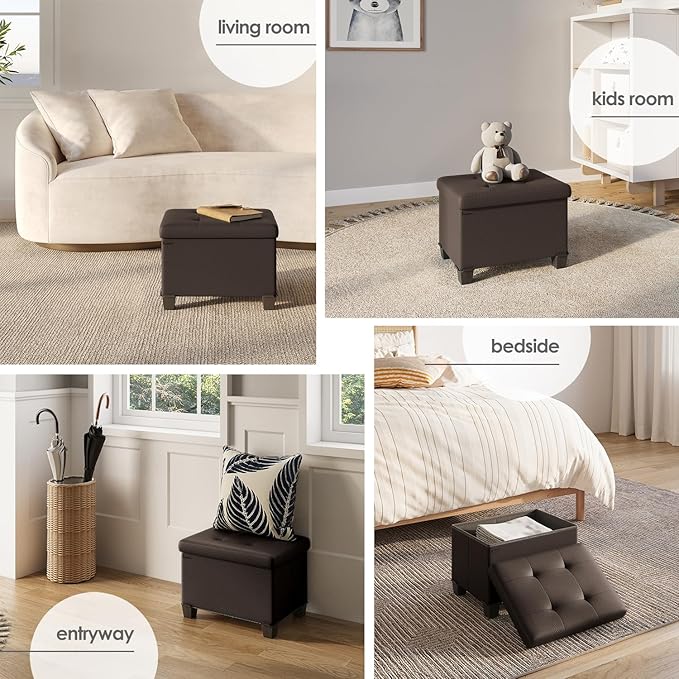 STORAGEBUD Storage Ottoman Cube - Image 4