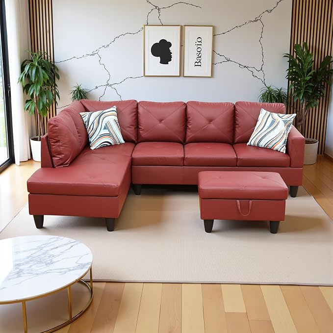 97" Oversized Sectional Couch, L Shaped Couch - Image 3
