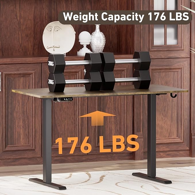 Ywin Electric Height Adjustable Standing Desk, 55 x 24 inches, Ergonomic Stand - Image 7