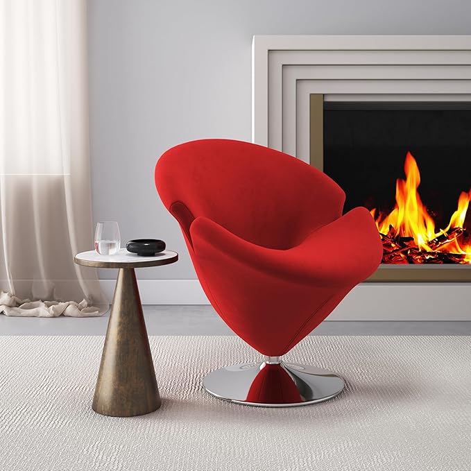 Manhattan Comfort Tulip Swivel Accent Chair - Image 2