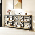 70.9-Inch Industrial Sofa Table, Extra Long Console Table Behind Couch by vividwood