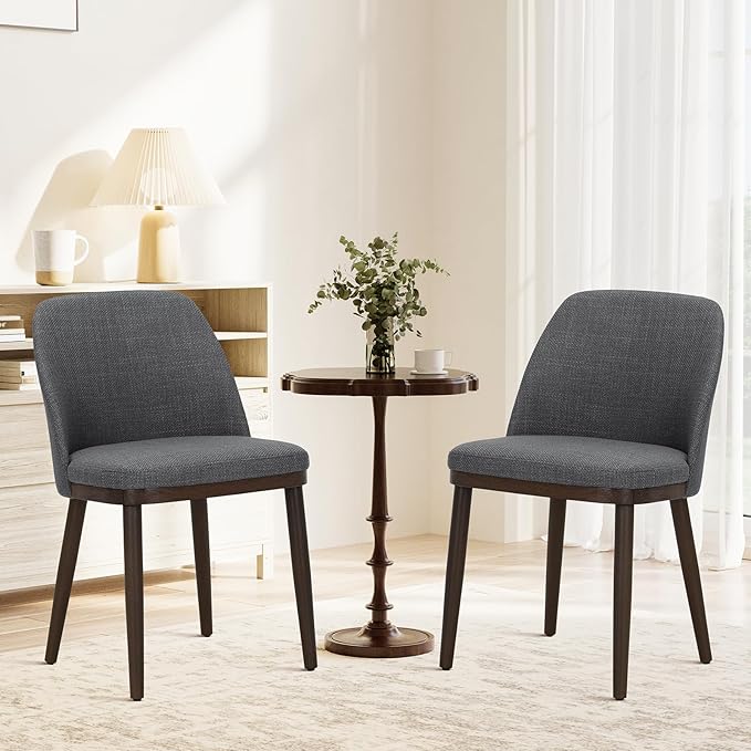 COLAMY Upholstered Dining Chairs Set of 2, Modern Kitchen Chairs - Image 2