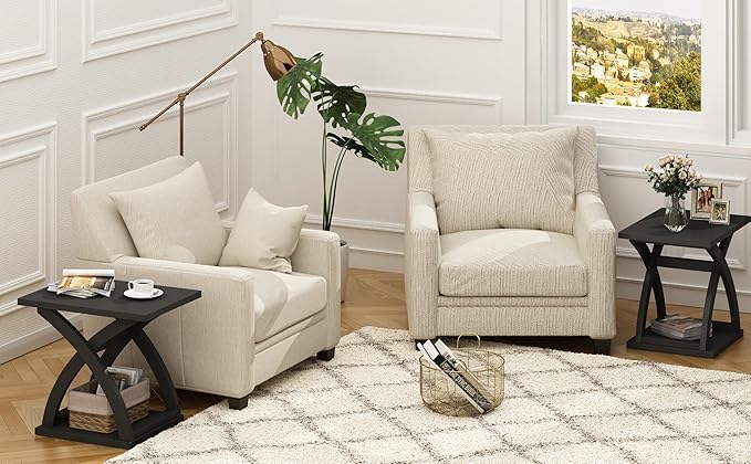 ChooChoo End Side Table Set of 2, Modern End Table - Image 8