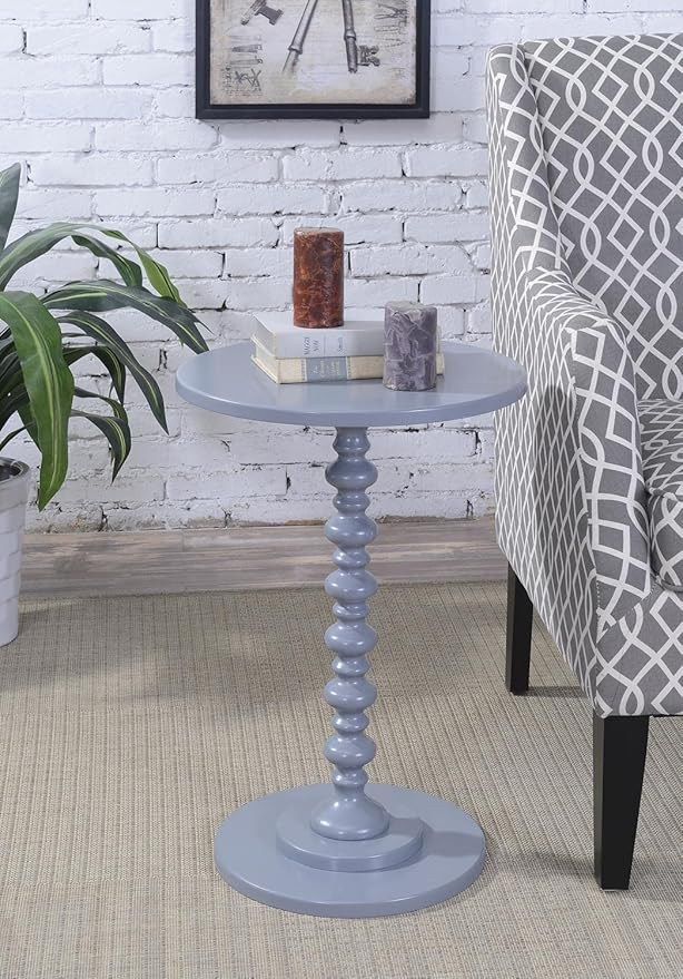 Convenience Concepts Palm Beach Spindle 17.75" Traditional Round End Living Room - Image 2