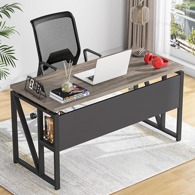 Tribesigns L Shaped Desk with Drawer Cabinet, 2 Piece Home Office Furniture - Image 5