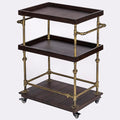 Industrial Bar Cart, 3-Tier Serving Cart Creates by THRONKENGER