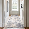 Washable Area Rugs 2'x8' Non-Slip Modern Abstract Soft by RELEANY